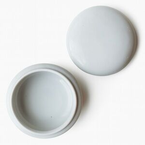 Vintage TK Czechoslovakia Round Porcelain Trinket Box